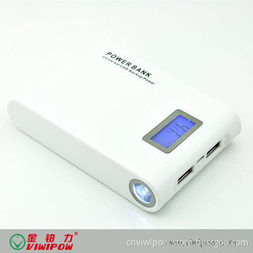 Welled Designed Dual USB Port 10400mAh Power Bank Charger (VIP-P15)